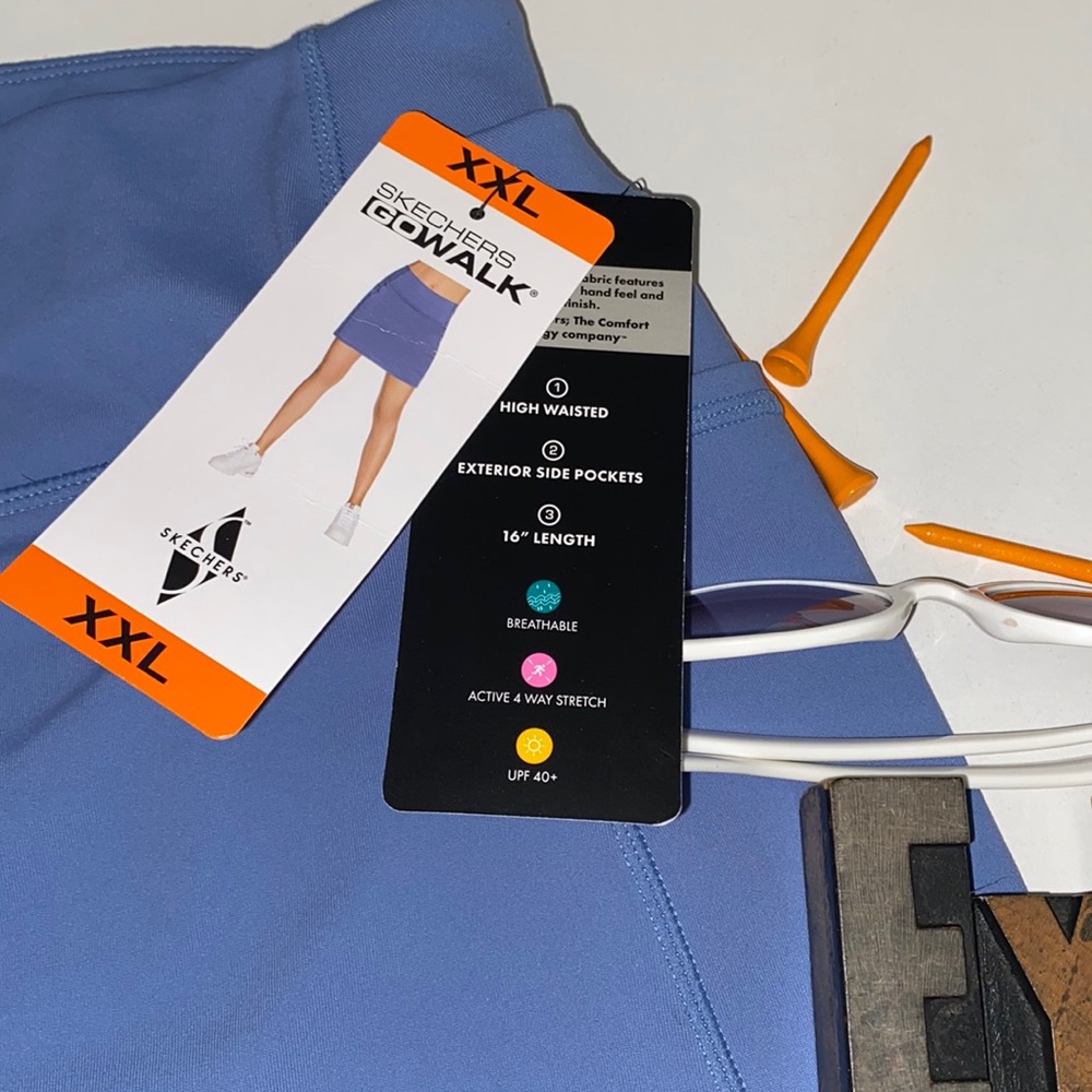 🆕🚶‍♀️SKECHERS ‘GOWALK’ GOFLEX High Waist Skirt with GOFLEX Technology - Picture 10 of 12